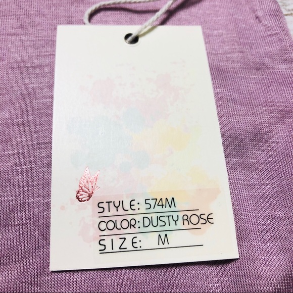 Pink Tunic with Tied Cold Shoulders and Side Split - Picture 3 of 6